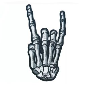 🤘 Skeleton Horns Patch